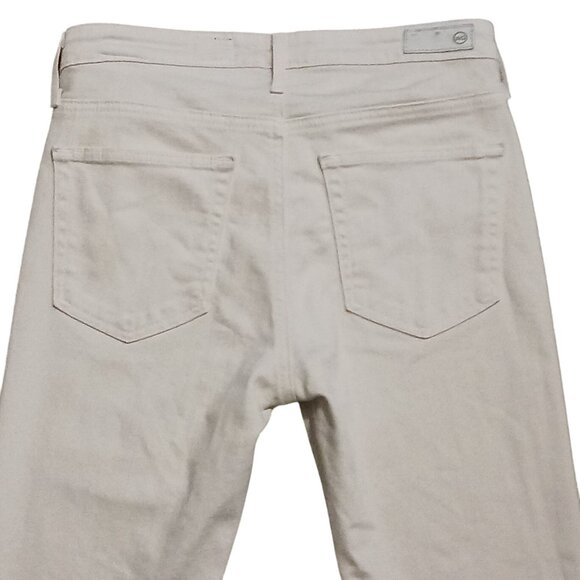 AG Adriano Goldschmied The Jodi Crop Jeans High Rise Slim Flare Cream, Size 26 - Picture 5 of 12